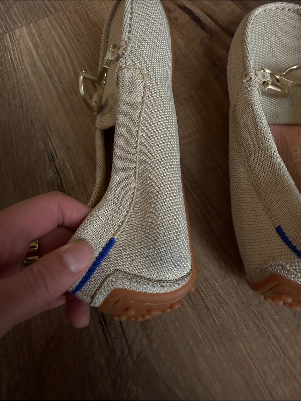 Rothy's Double Bit Driver Loafers - sesame size 8.5 - Picture 7 of 9
